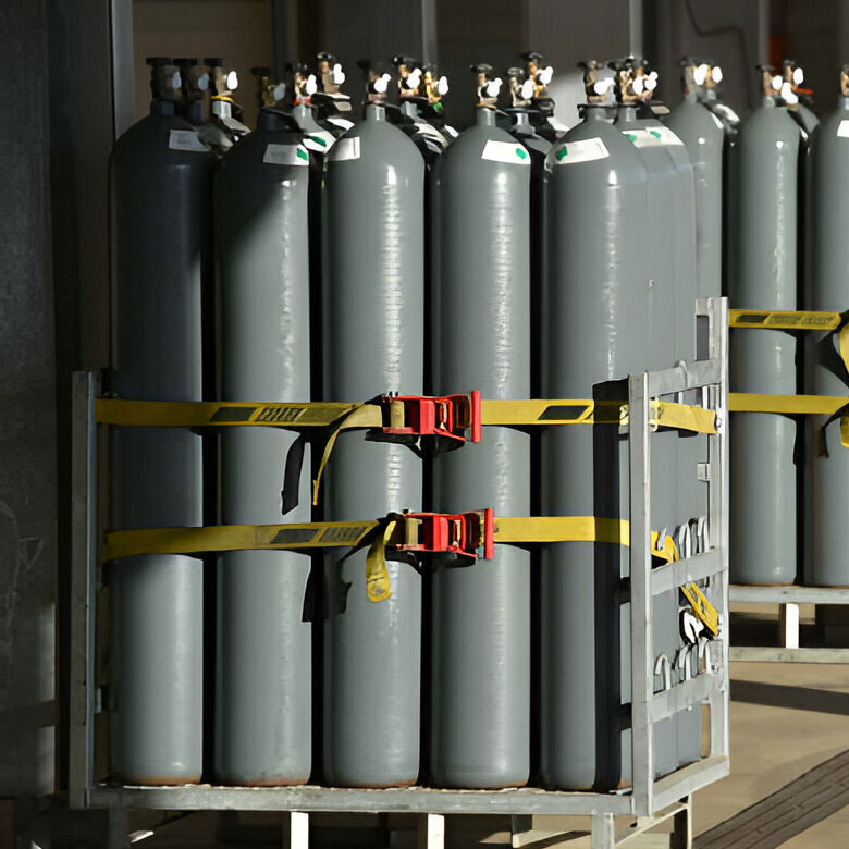 Gray Gas Containers